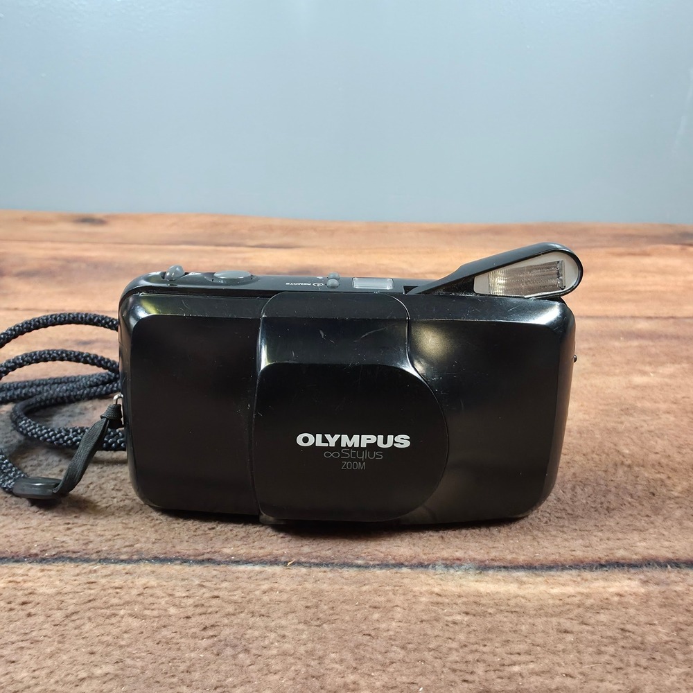 Olympus Infinity Stylus Zoom Camera OS Black Fair Parts Repair 35-70mm Lens